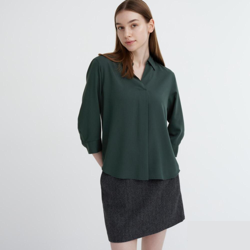 Блуза з віскози uniqlo
