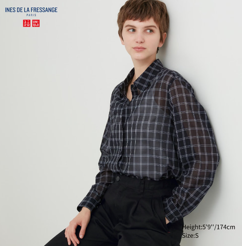 Бавовняна сорочка з колекції ines de la fressange від uniqlo