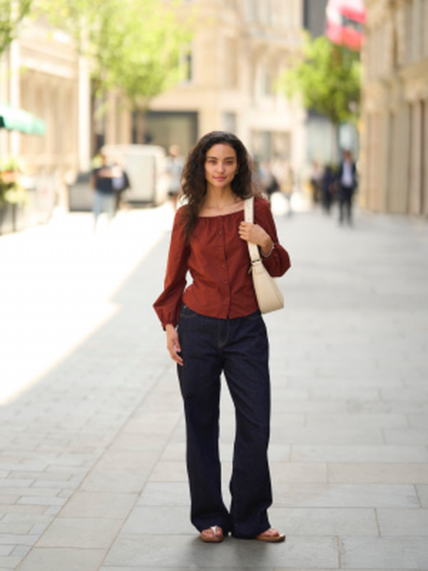 Бавовняна блузка uniqlo