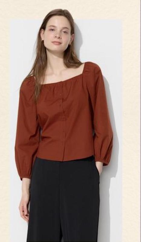 Бавовняна блузка uniqlo