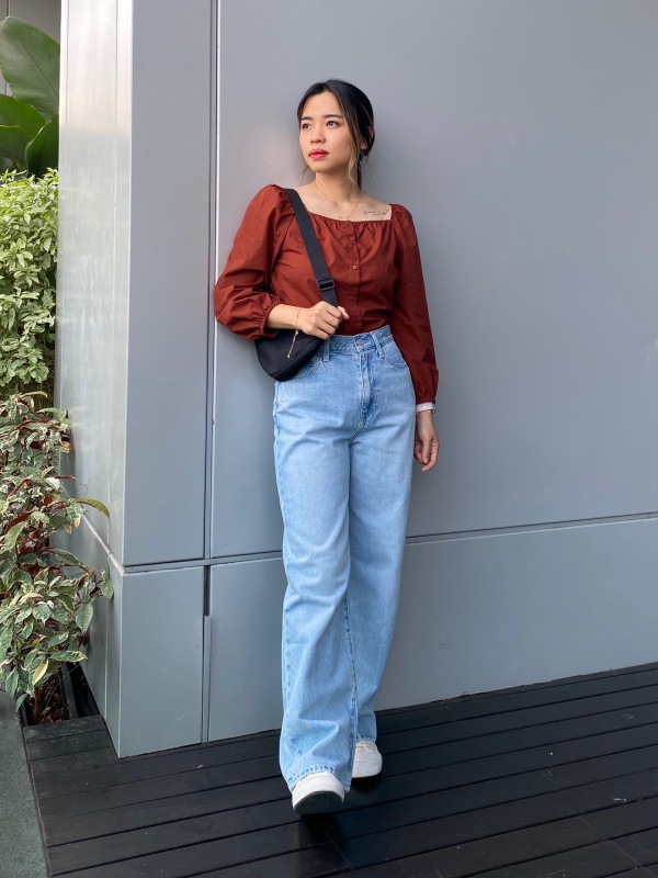 Бавовняна блузка uniqlo