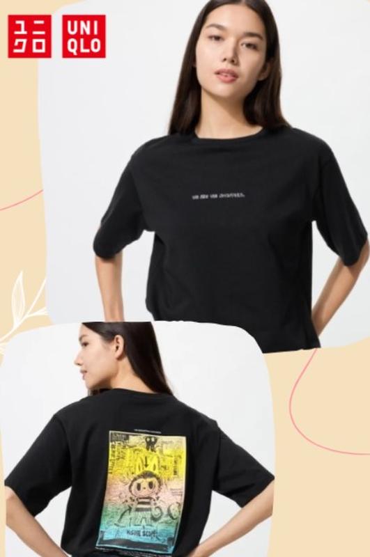 Футболка з графікою pop mart ut uniqlo