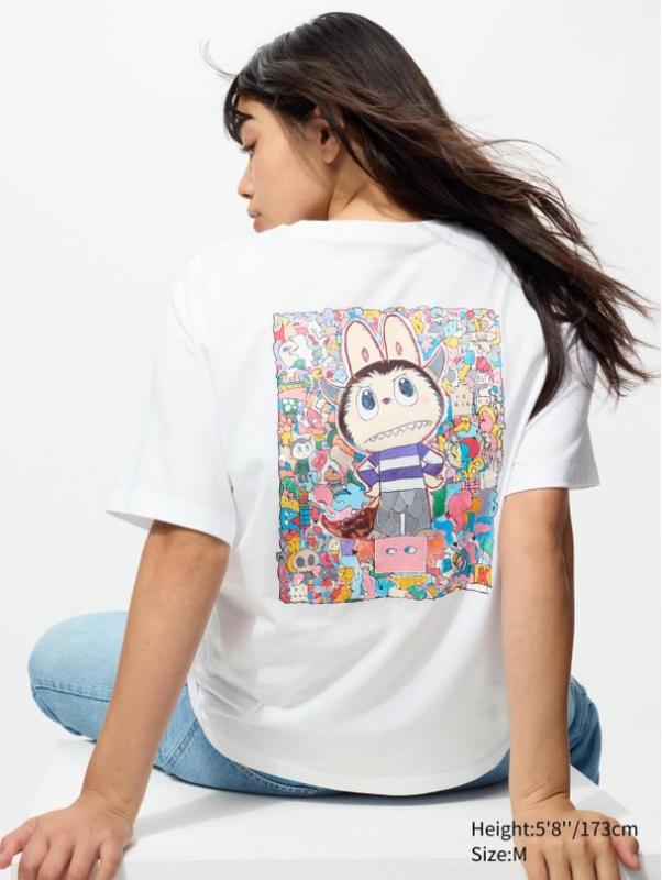 Футболка з графікою pop mart ut uniqlo