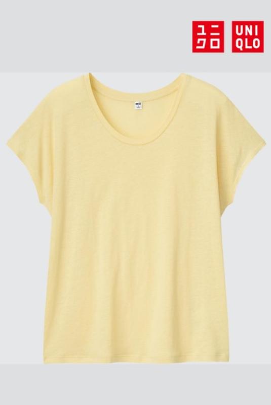 Футболка uniqlo linen blend