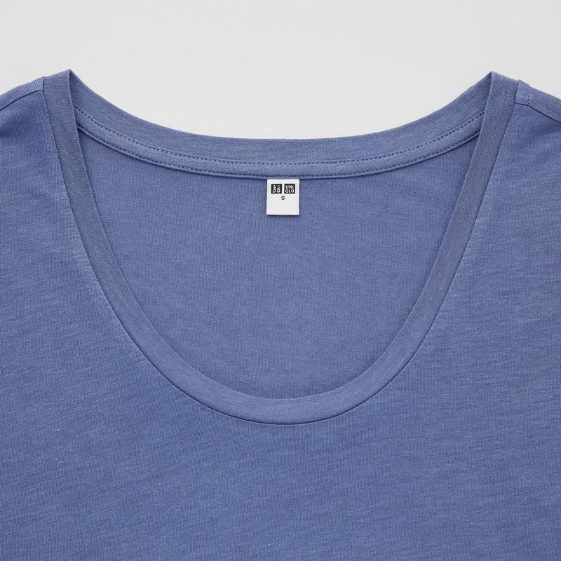 Легка футболка linen blend uniqlo