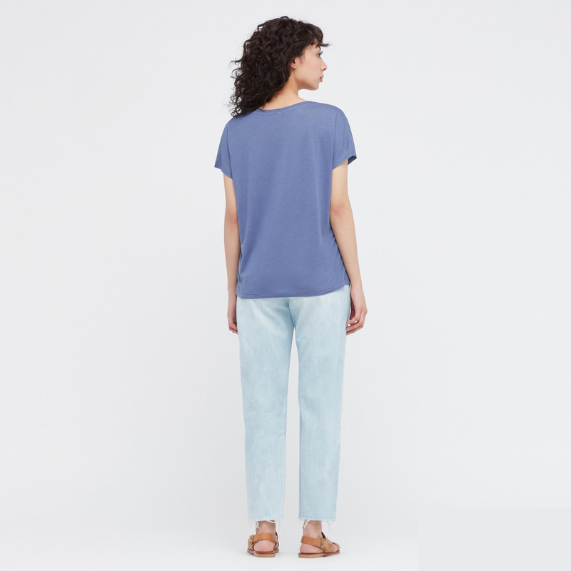 Легка футболка linen blend uniqlo