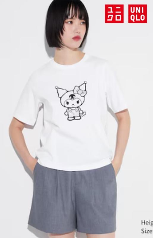 Футболка uniqlo з колекції hello kitty 50th anniversary ut, розмір л
