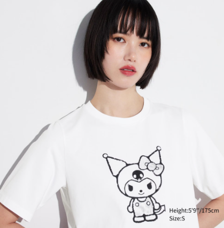 Футболка uniqlo з колекції hello kitty 50th anniversary ut, розмір л