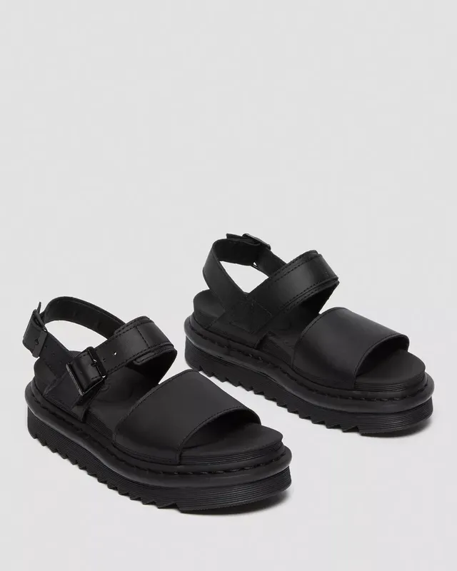 Сандалии dr. martens voss hydro leather strap sandals