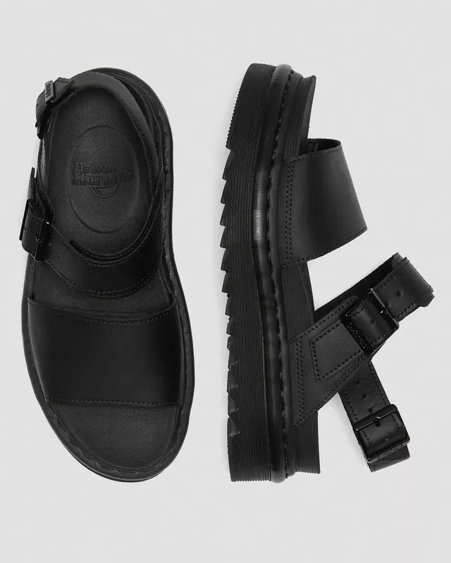 Сандалии dr. martens voss hydro leather strap sandals