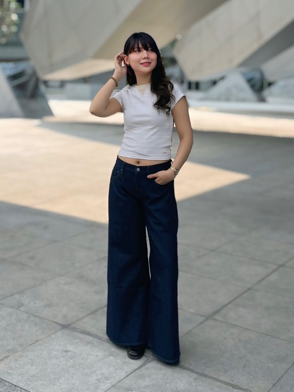 Джинси uniqlo широкого крою