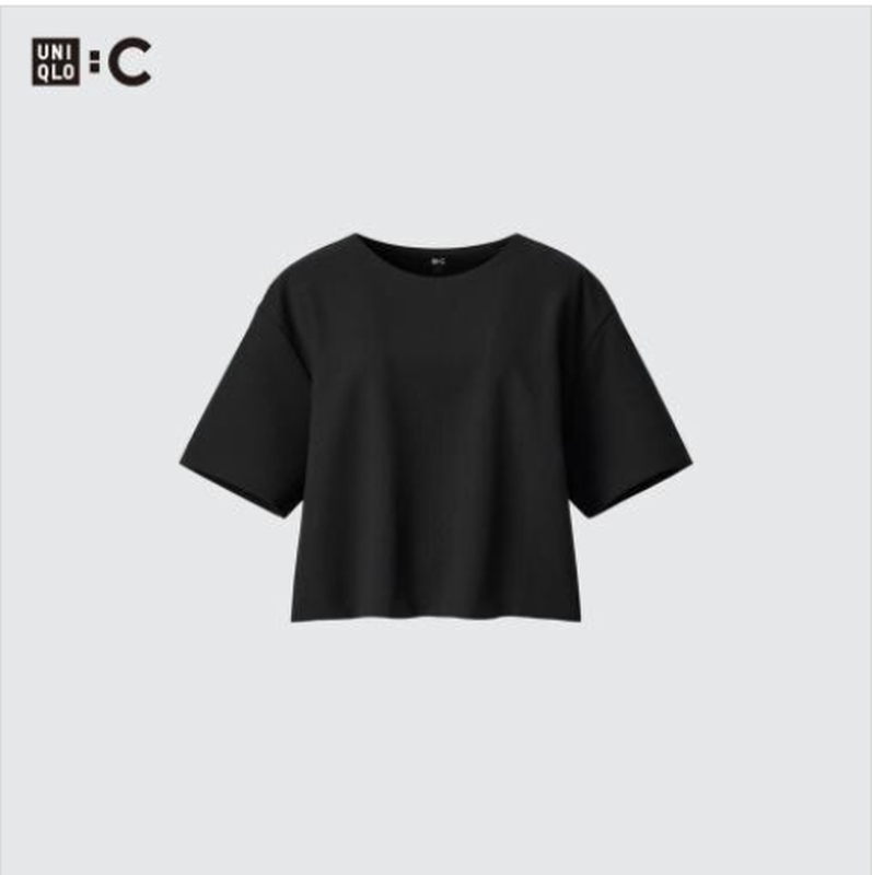 Футболка з крепового трикотажу uniqlo