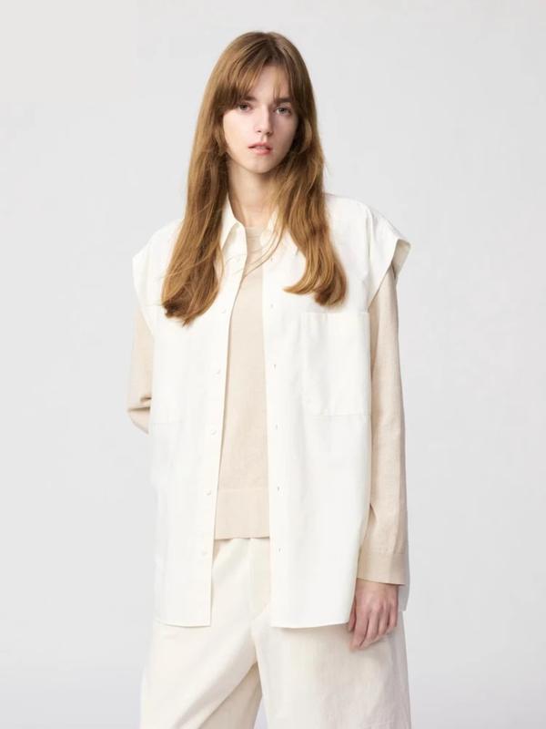 Сорочка без рукавів uniqlo