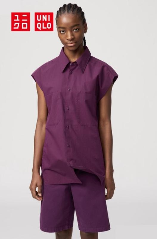 Сорочка без рукавів uniqlo