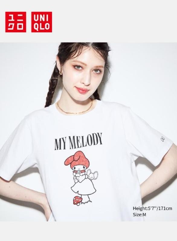 Футболка uniqlo з серії sanrio: kuromi & my melody ut