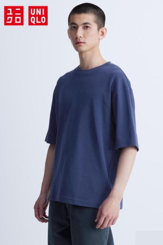 Футболка оверсайз з бавовни airism uniqlo