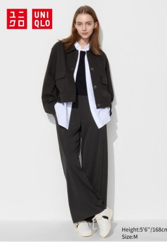 Брюки crepe uniqlo
