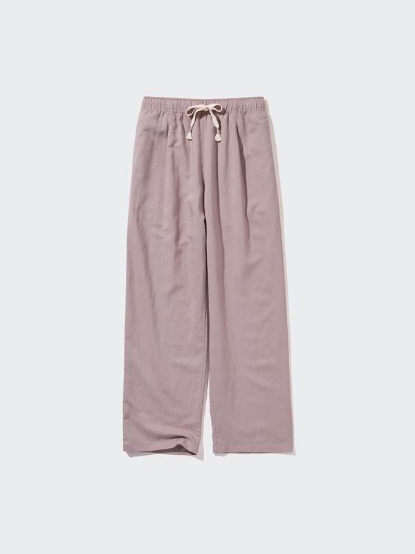Штани з лляної суміші easy uniqlo