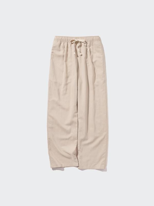 Штани з лляної суміші easy uniqlo