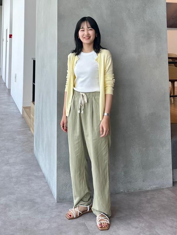 Штани з лляної суміші easy uniqlo