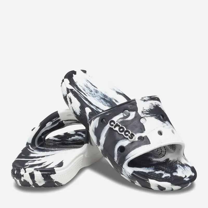 Шльопанці crocs classic marbled slide,  розмір w7