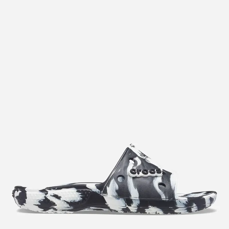 Шлепанцы crocs classic marbled slide, размер w7