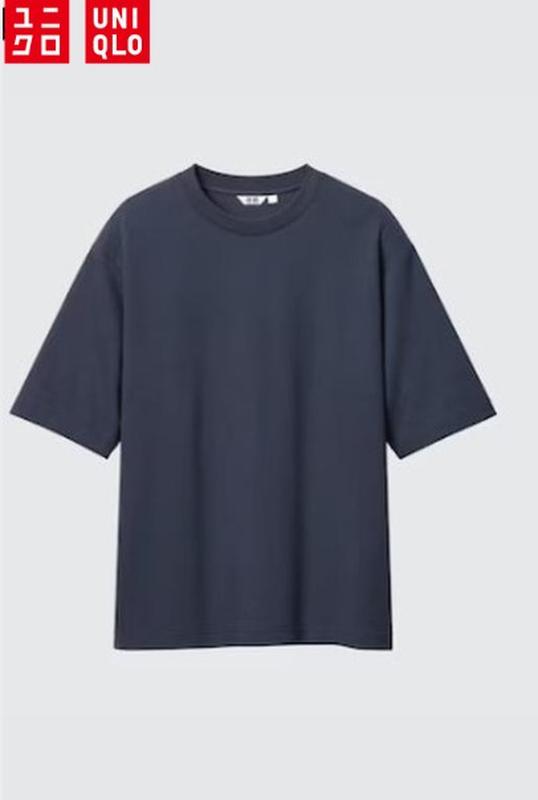 Футболка oversized striped uniqlo