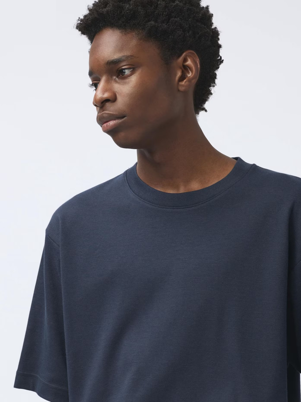Футболка oversized striped uniqlo