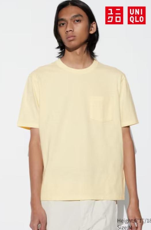 Футболка slub cotton uniqlo