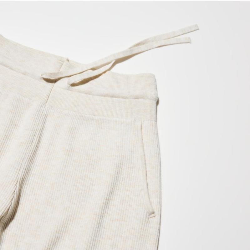 Брюки knit ribbed uniqlo