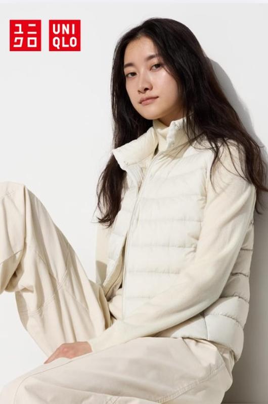 Ультралегкий пуховий жилет uniqlo