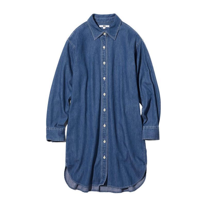 Джинсова сукня-сорочка uniqlo