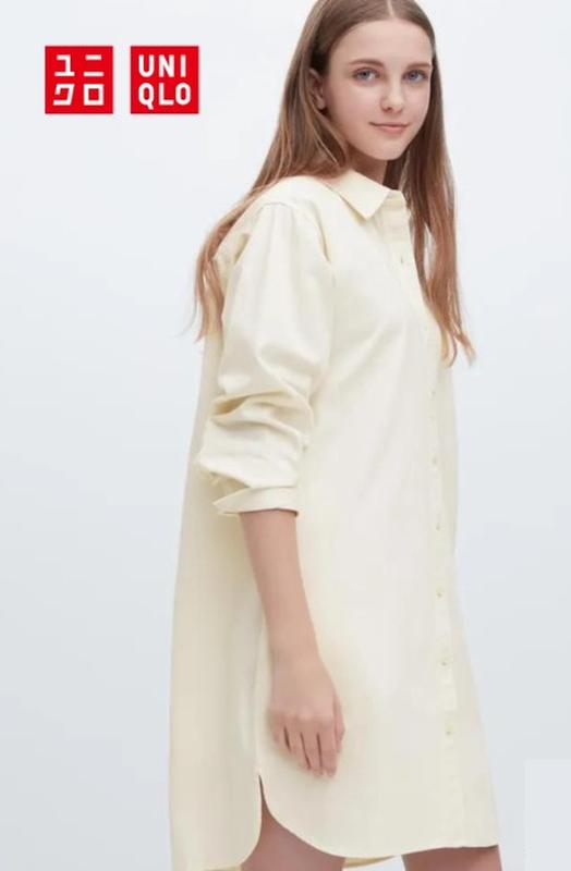 Джинсова сукня-сорочка uniqlo