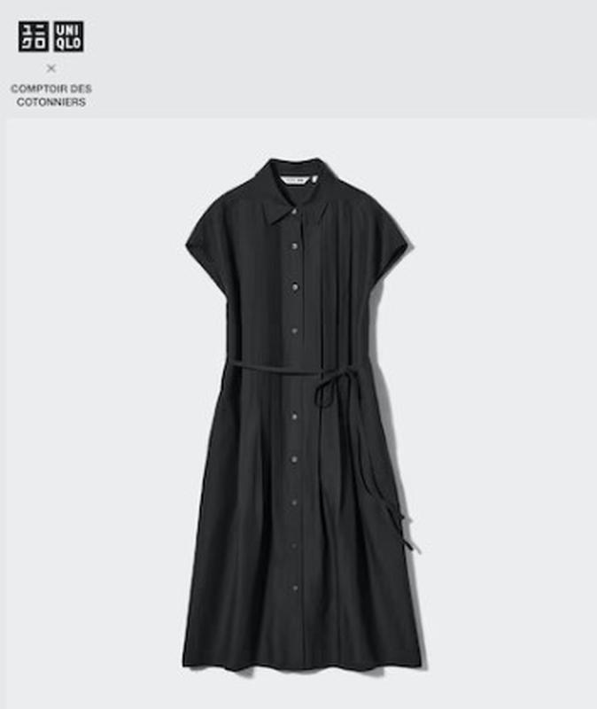 Сукня-сорочка з лляної суміші uniqlo