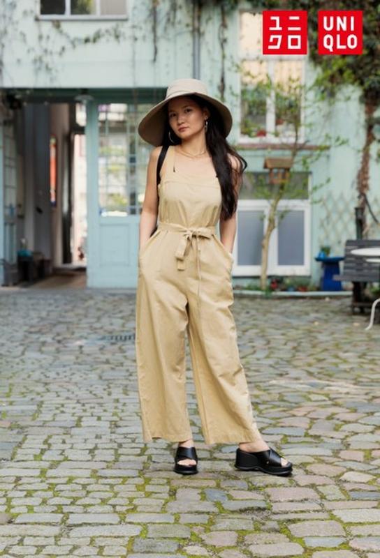 Комбінезон з суміші льон-віскоза uniqlo