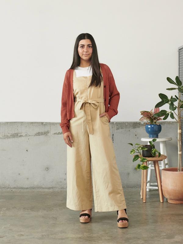 Комбінезон з суміші льон-віскоза uniqlo