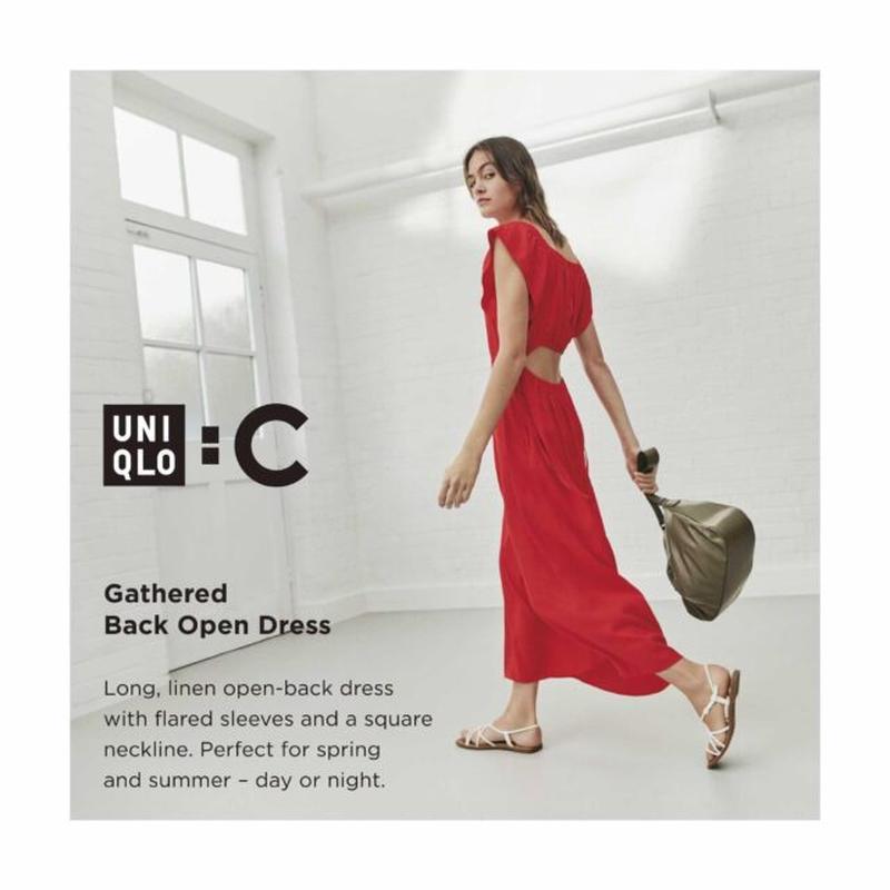 Лляна сукня uniqlo преміум-серії uniqlo:c