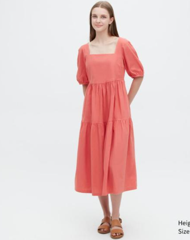 Сукня з суміші льону uniqlo