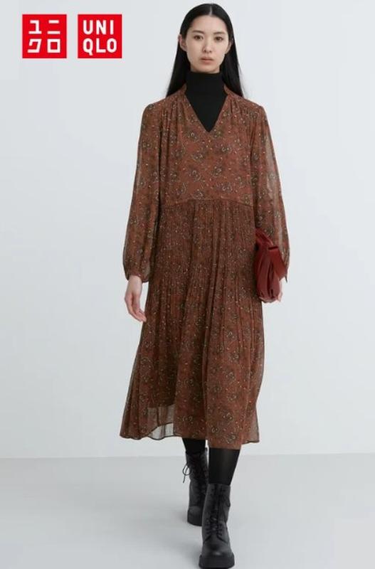 Елегантна шифонова сукня uniqlo:с