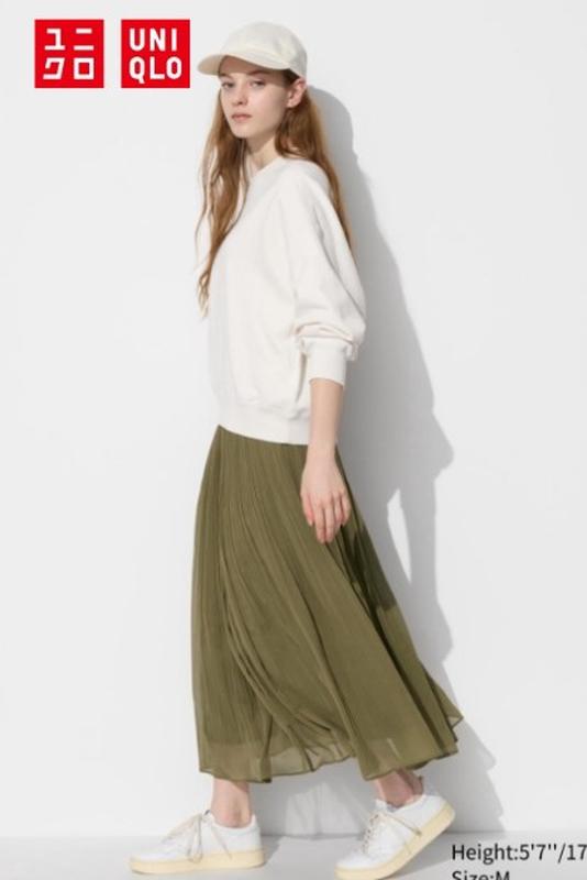 Шифонова спідниця uniqlo