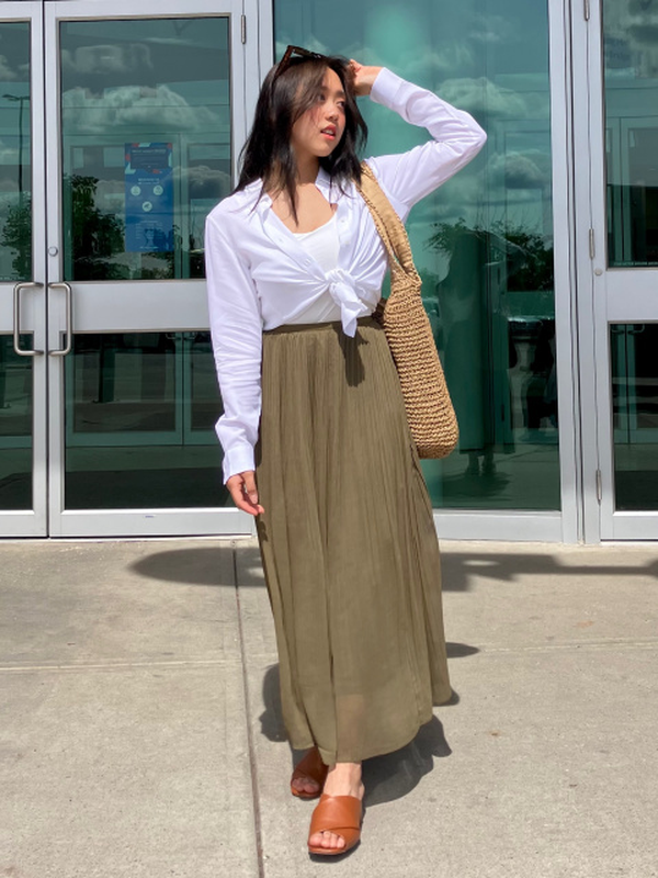 Шифонова спідниця uniqlo