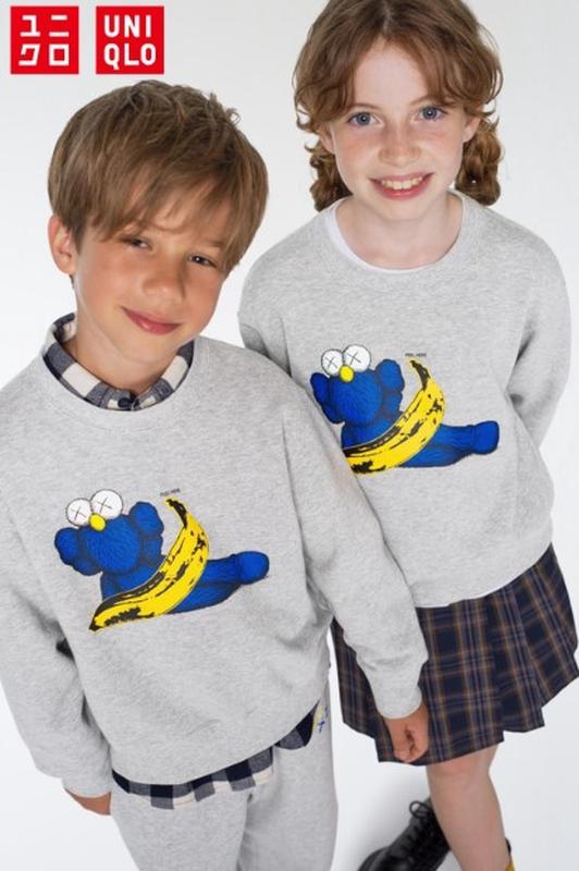 Дитячий світшот  kaws + warhol від uniqlo