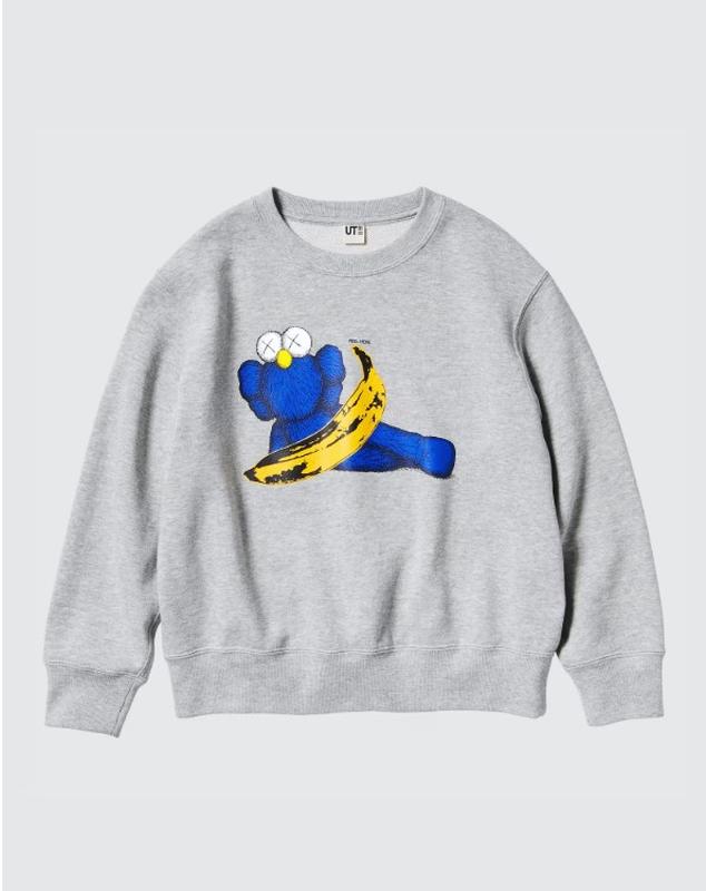Детский свитшот kaws + warhol от uniqlo