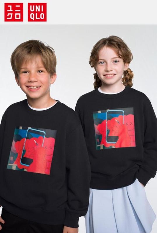 Дитячий світшот kaws + warhol від uniqlo