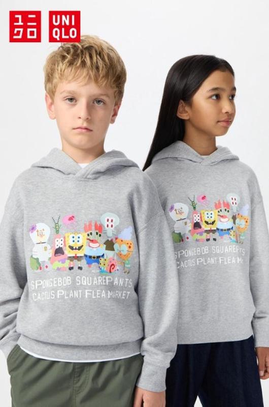 Дитячий світшот з серії  "губка боб квадратні штани" від uniqlo