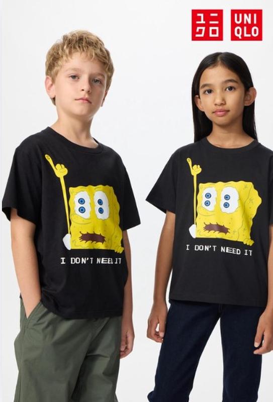 Дитяча футболка губка боб uniqlo
