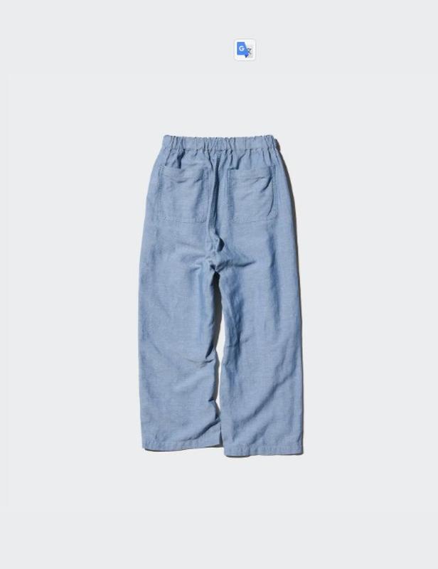 Дитячі штани штани з лляної суміші uniqlo