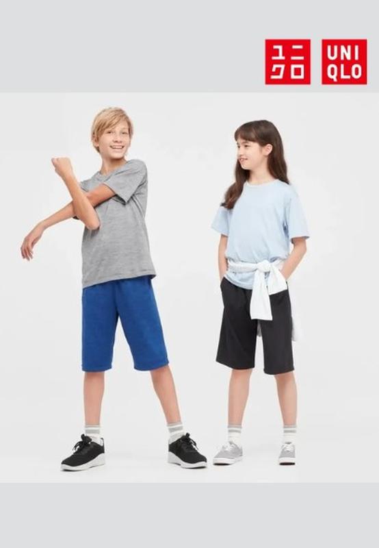 Дитячі шорти з тканини dry-ex від uniqlo