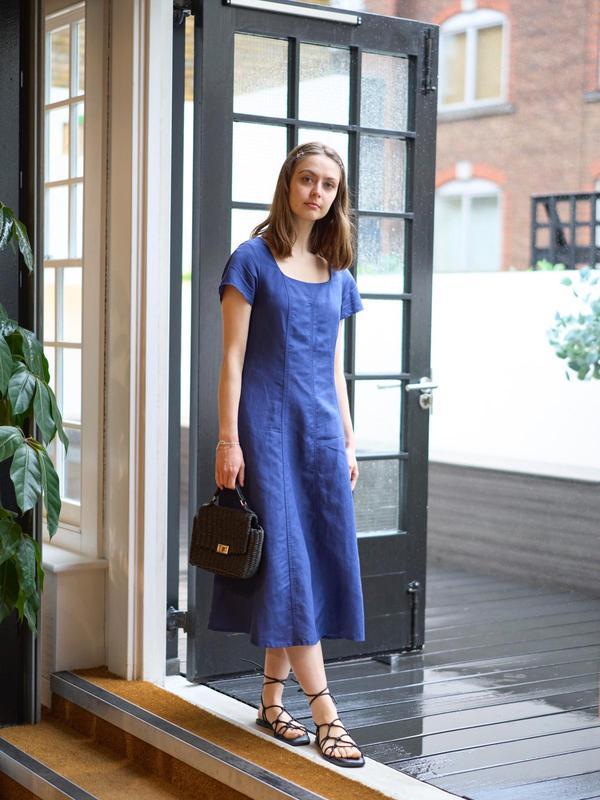 Сукня з суміші льону uniqlo