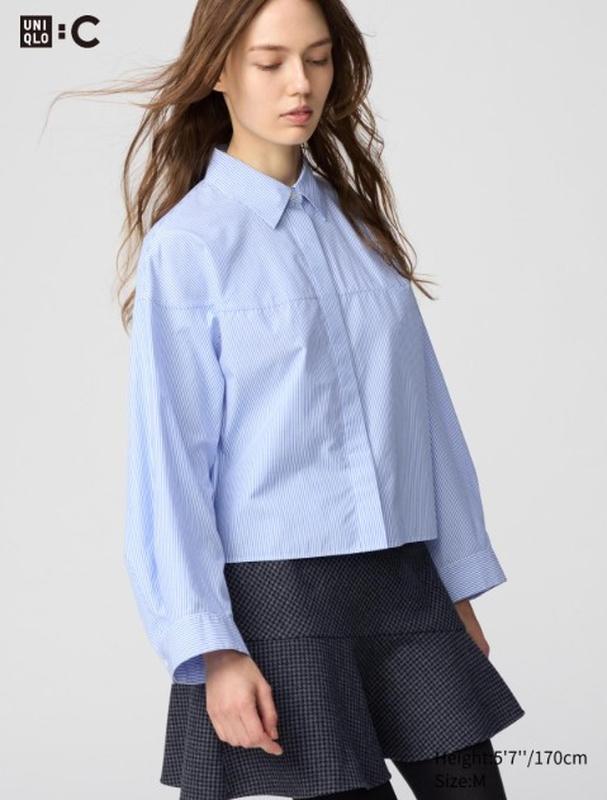 Бавовняна сорочка-кокон uniqlo